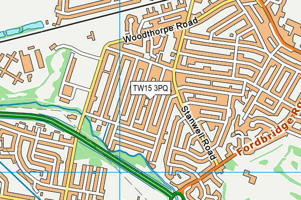 TW15 3PQ map - OS VectorMap District (Ordnance Survey)