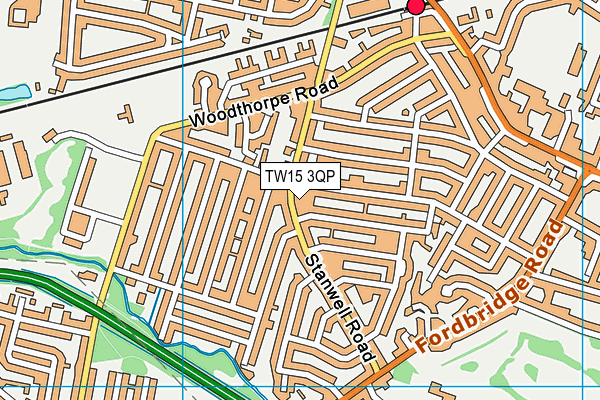 TW15 3QP map - OS VectorMap District (Ordnance Survey)