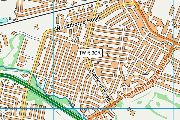 TW15 3QR map - OS VectorMap District (Ordnance Survey)