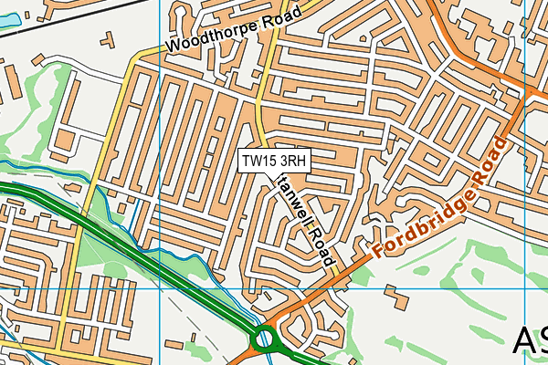 TW15 3RH map - OS VectorMap District (Ordnance Survey)