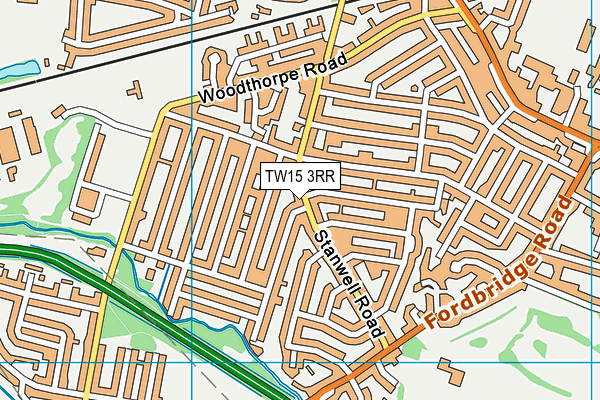 TW15 3RR map - OS VectorMap District (Ordnance Survey)