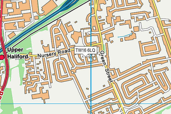 TW16 6LQ map - OS VectorMap District (Ordnance Survey)