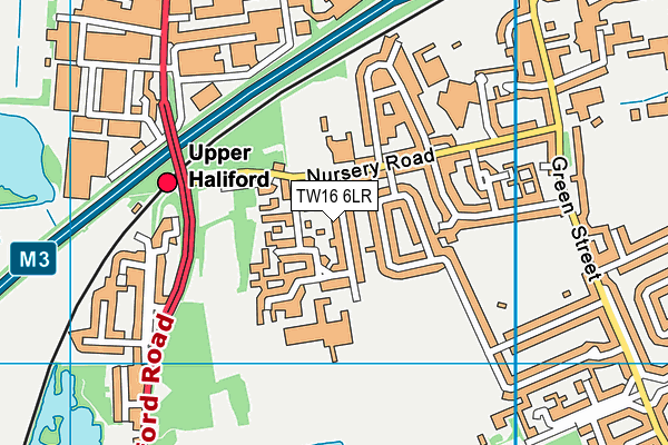 TW16 6LR map - OS VectorMap District (Ordnance Survey)