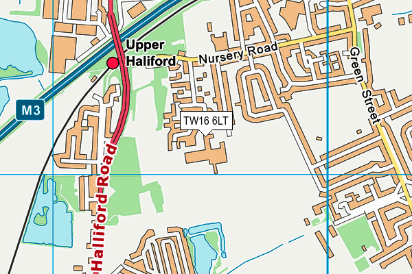 Bishop Wand Church Of England School map (TW16 6LT) - OS VectorMap District (Ordnance Survey)