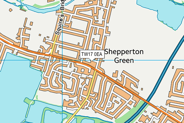 TW17 0EA map - OS VectorMap District (Ordnance Survey)