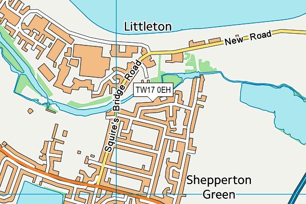 TW17 0EH map - OS VectorMap District (Ordnance Survey)