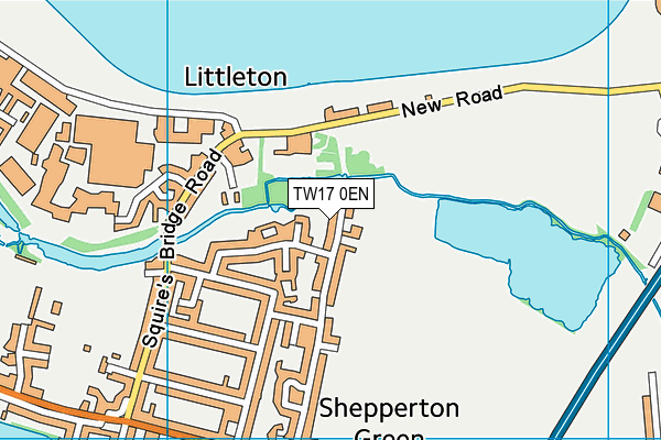 TW17 0EN map - OS VectorMap District (Ordnance Survey)