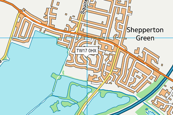 TW17 0HX map - OS VectorMap District (Ordnance Survey)