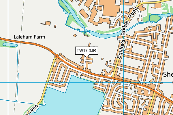 TW17 0JR map - OS VectorMap District (Ordnance Survey)