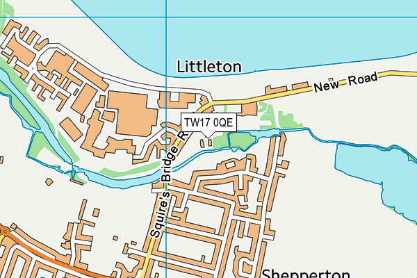 Littleton CofE Infant School map (TW17 0QE) - OS VectorMap District (Ordnance Survey)