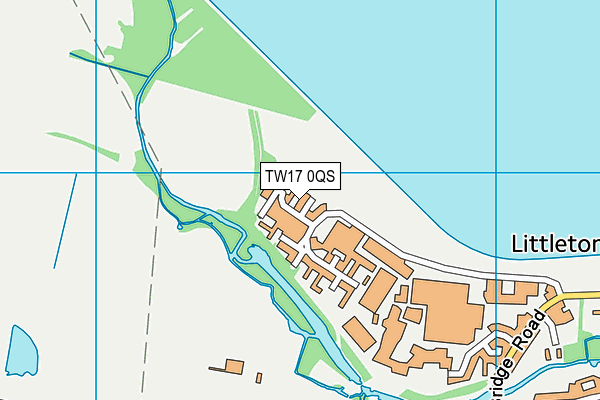 TW17 0QS map - OS VectorMap District (Ordnance Survey)