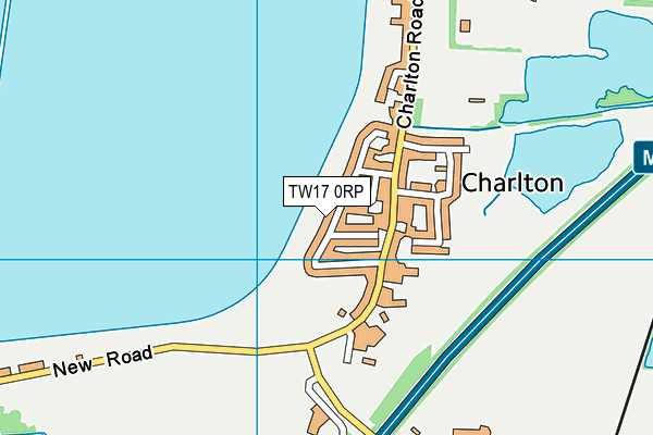 TW17 0RP map - OS VectorMap District (Ordnance Survey)
