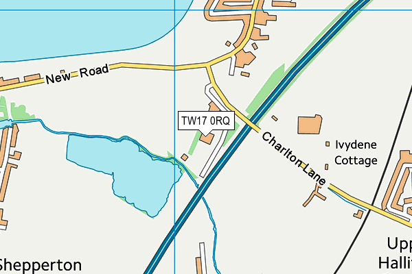TW17 0RQ map - OS VectorMap District (Ordnance Survey)