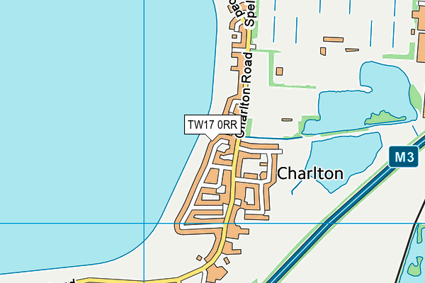 TW17 0RR map - OS VectorMap District (Ordnance Survey)