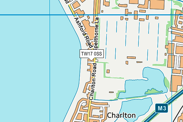 TW17 0SS map - OS VectorMap District (Ordnance Survey)