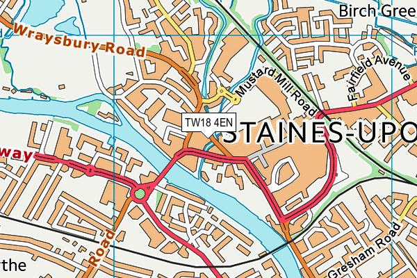 Map of CARLTON COURT (STAINES) MANAGEMENT COMPANY LIMITED at district scale