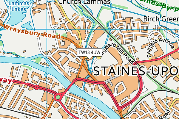 Map of THAMES SIDE BREWERY LTD at district scale