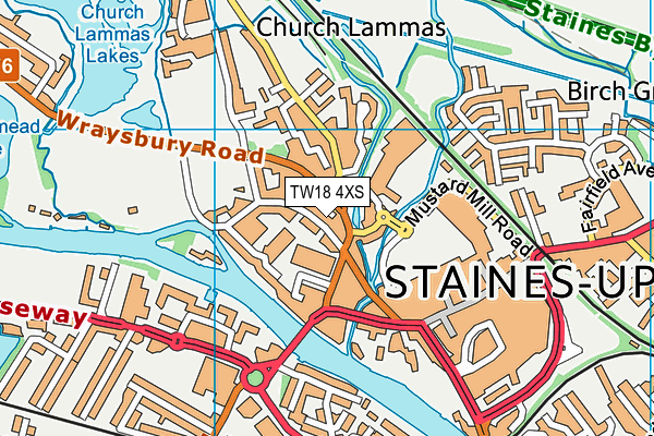 Map of LBS (STAINES) LIMITED at district scale
