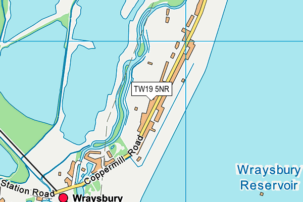TW19 5NR map - OS VectorMap District (Ordnance Survey)