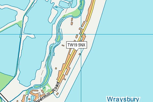TW19 5NX map - OS VectorMap District (Ordnance Survey)