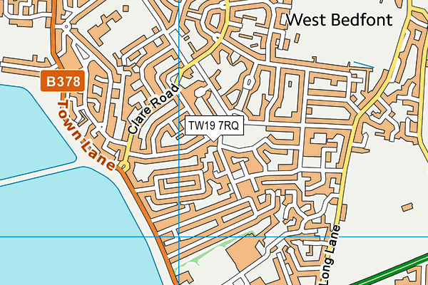 TW19 7RQ map - OS VectorMap District (Ordnance Survey)