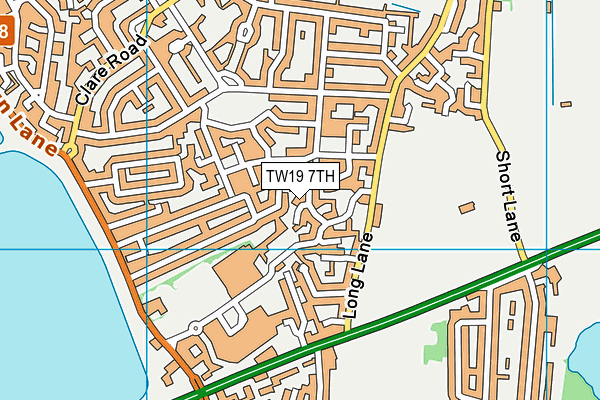 TW19 7TH map - OS VectorMap District (Ordnance Survey)