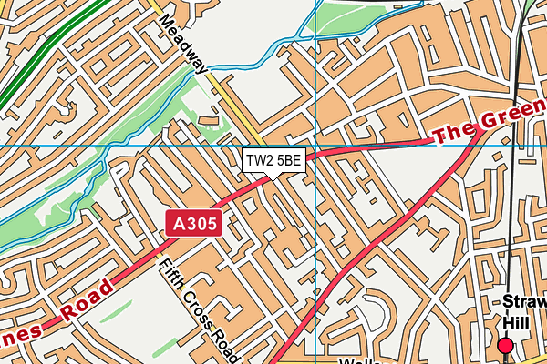 Map of 103 AND 105 STAINES ROAD (TWICKENHAM) LIMITED at district scale