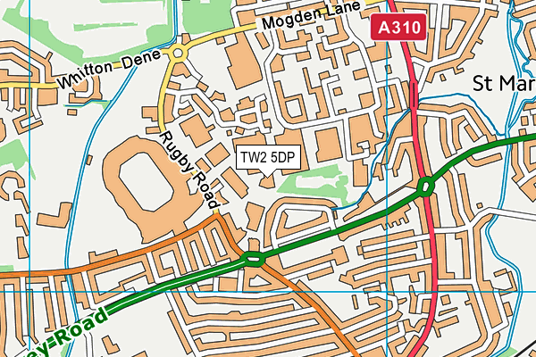 TW2 5DP map - OS VectorMap District (Ordnance Survey)