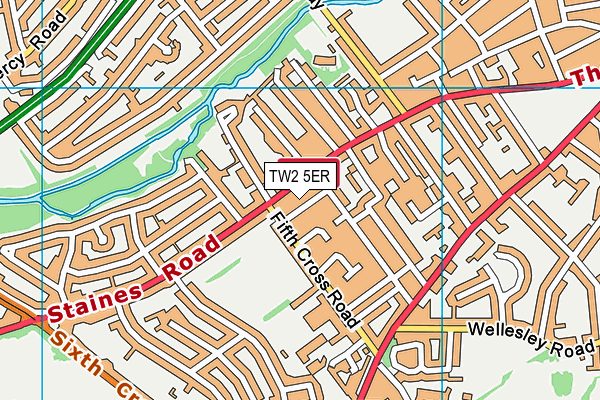 TW2 5ER map - OS VectorMap District (Ordnance Survey)