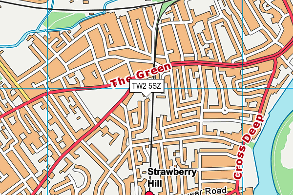 TW2 5SZ map - OS VectorMap District (Ordnance Survey)