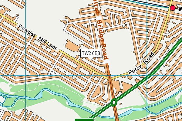 TW2 6EB map - OS VectorMap District (Ordnance Survey)