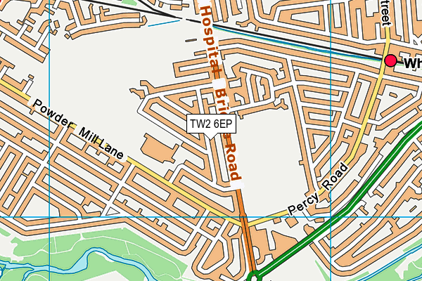 TW2 6EP map - OS VectorMap District (Ordnance Survey)