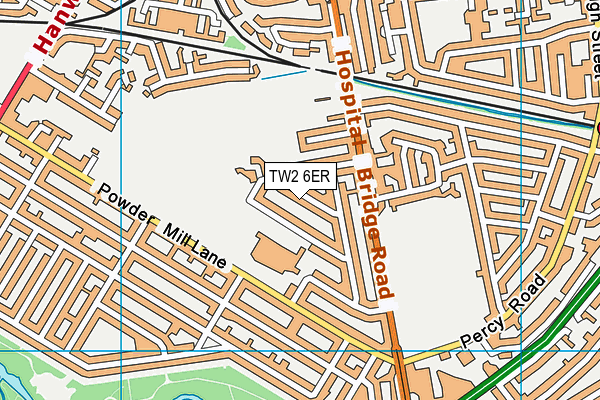 TW2 6ER map - OS VectorMap District (Ordnance Survey)