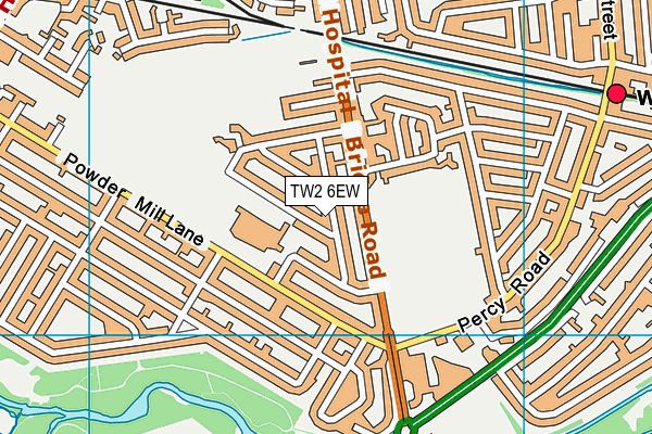 TW2 6EW map - OS VectorMap District (Ordnance Survey)