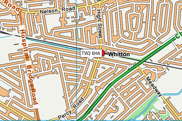 TW2 6HA map - OS VectorMap District (Ordnance Survey)