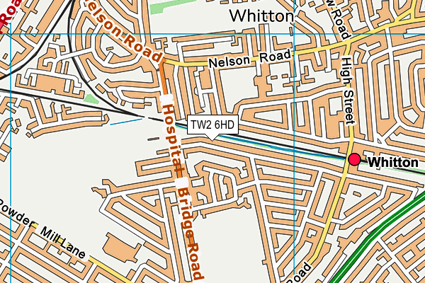 TW2 6HD map - OS VectorMap District (Ordnance Survey)