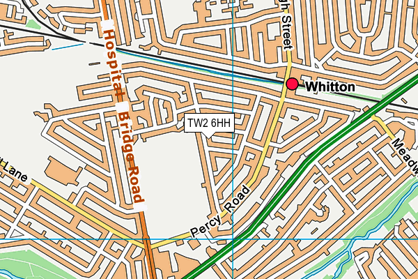 TW2 6HH map - OS VectorMap District (Ordnance Survey)