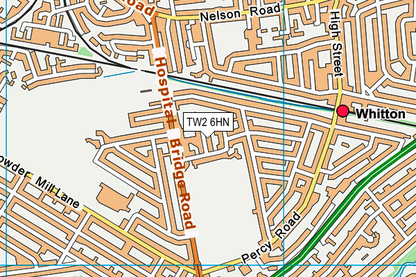 TW2 6HN map - OS VectorMap District (Ordnance Survey)