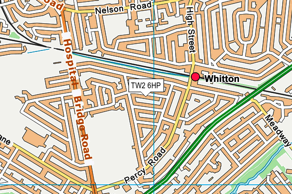 TW2 6HP map - OS VectorMap District (Ordnance Survey)