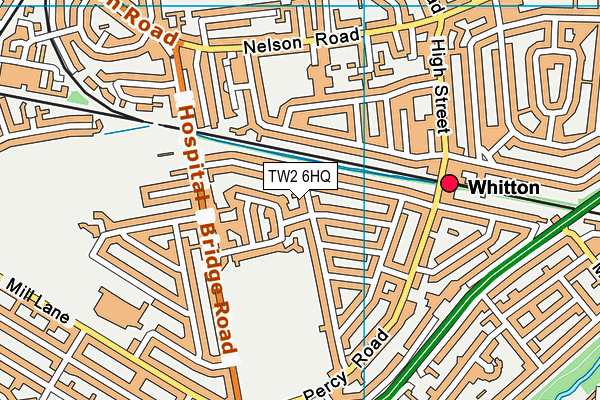 TW2 6HQ map - OS VectorMap District (Ordnance Survey)
