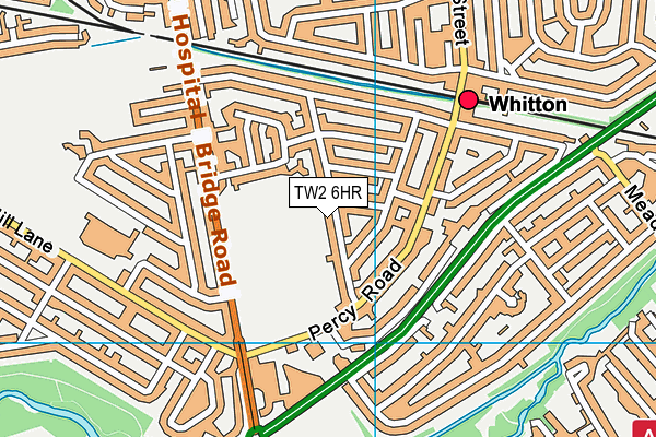 TW2 6HR map - OS VectorMap District (Ordnance Survey)