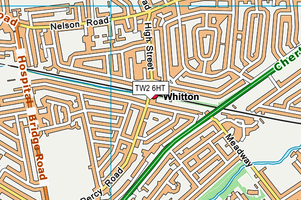 TW2 6HT map - OS VectorMap District (Ordnance Survey)