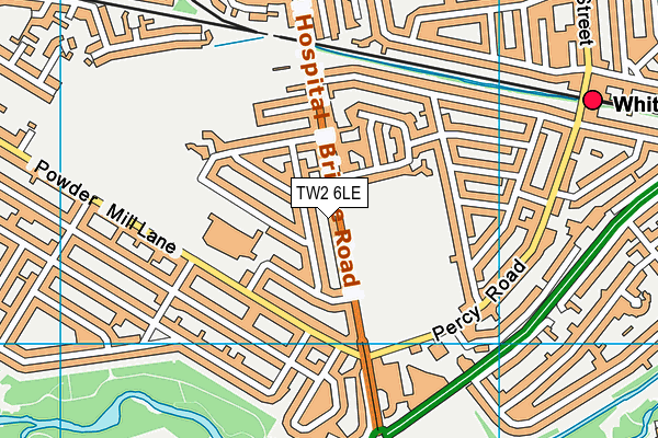 TW2 6LE map - OS VectorMap District (Ordnance Survey)