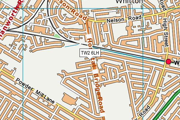 TW2 6LH map - OS VectorMap District (Ordnance Survey)