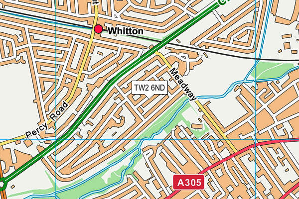 TW2 6ND map - OS VectorMap District (Ordnance Survey)