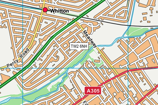 TW2 6NH map - OS VectorMap District (Ordnance Survey)
