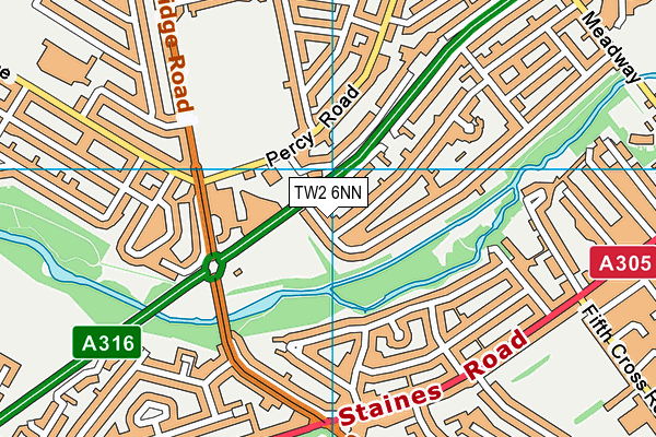TW2 6NN map - OS VectorMap District (Ordnance Survey)