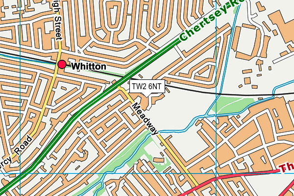 TW2 6NT map - OS VectorMap District (Ordnance Survey)