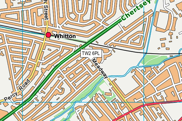 TW2 6PL map - OS VectorMap District (Ordnance Survey)