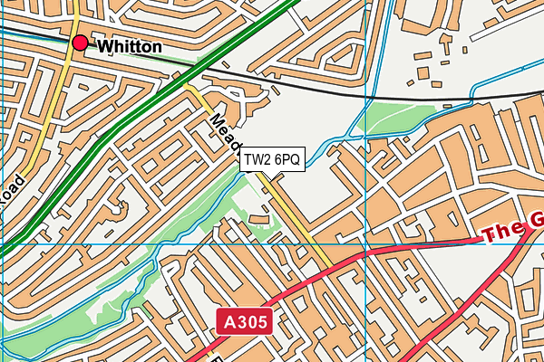 TW2 6PQ map - OS VectorMap District (Ordnance Survey)